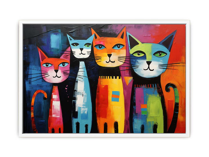 unique Cats Modern Art Painting