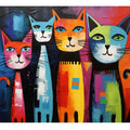 Cat Modern Art Painting