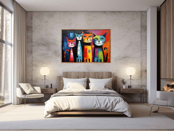 Cat Modern Art Painting