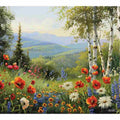 Beautiful Landscape Painting Of Flowers