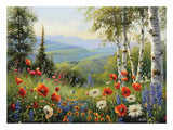 Beautiful Landscape Painting Of Flowers artwork preview
