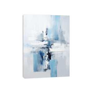 Blue Grey Abstract Painting