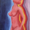 Whispers of Her Silence  ( Original ) Oil Painiting