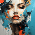 Abstract Portrait Painting