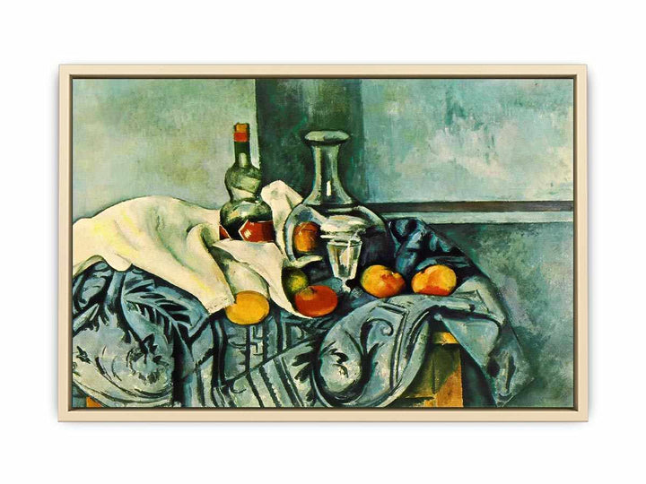 Still Life with Peppermint Bottle by Paul Cezanne