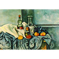 Still Life with Peppermint Bottle by Paul Cezanne