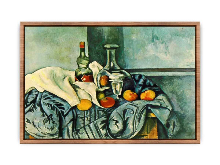 Still Life with Peppermint Bottle by Paul Cezanne