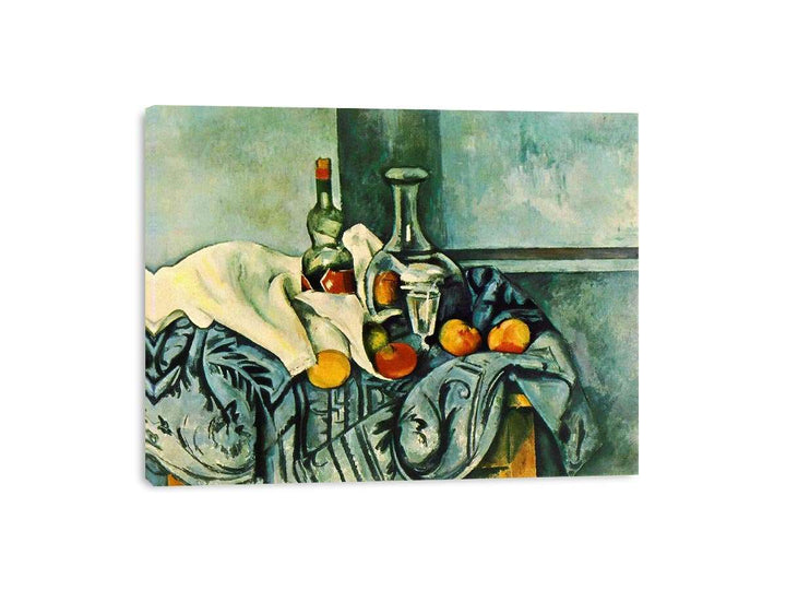 Still Life with Peppermint Bottle by Paul Cezanne