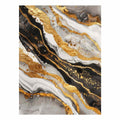 Black Gold Marble Painting