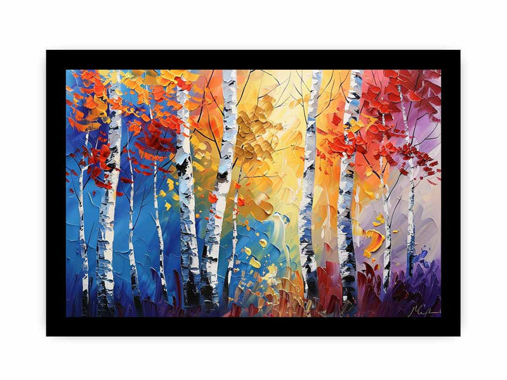 Birch Trees Painting