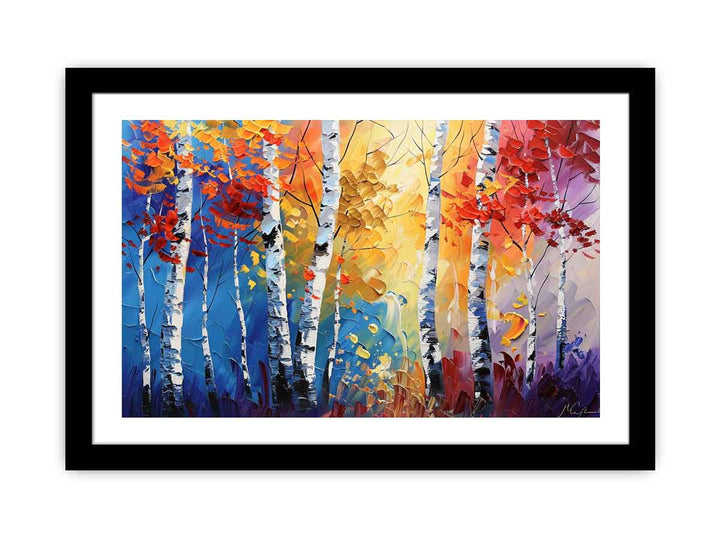 Birch Trees Painting