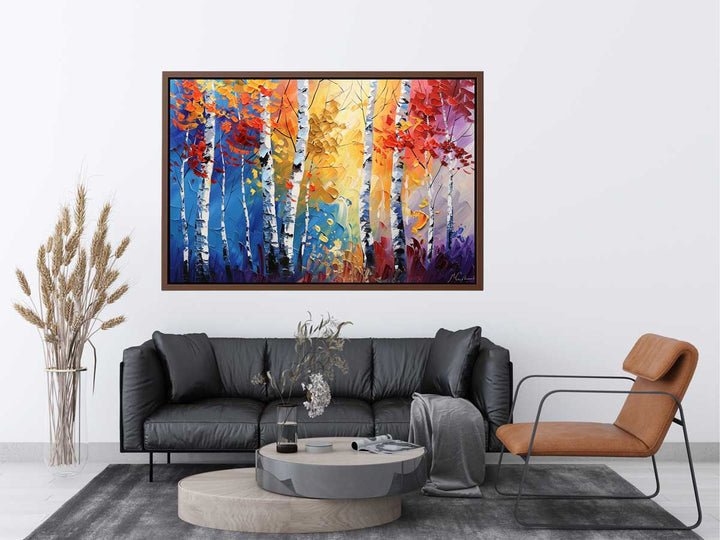 Birch Trees Painting