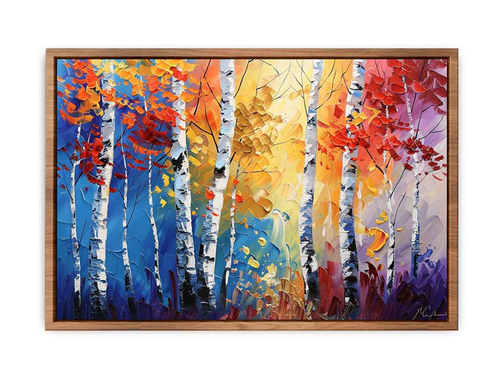 Birch Trees Painting