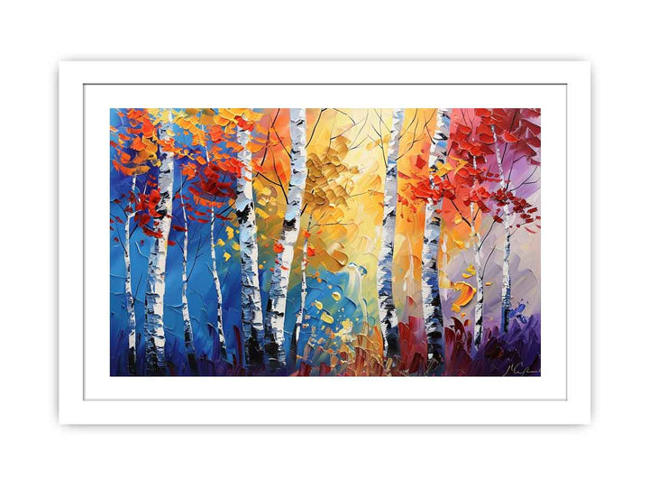 Birch Trees Painting