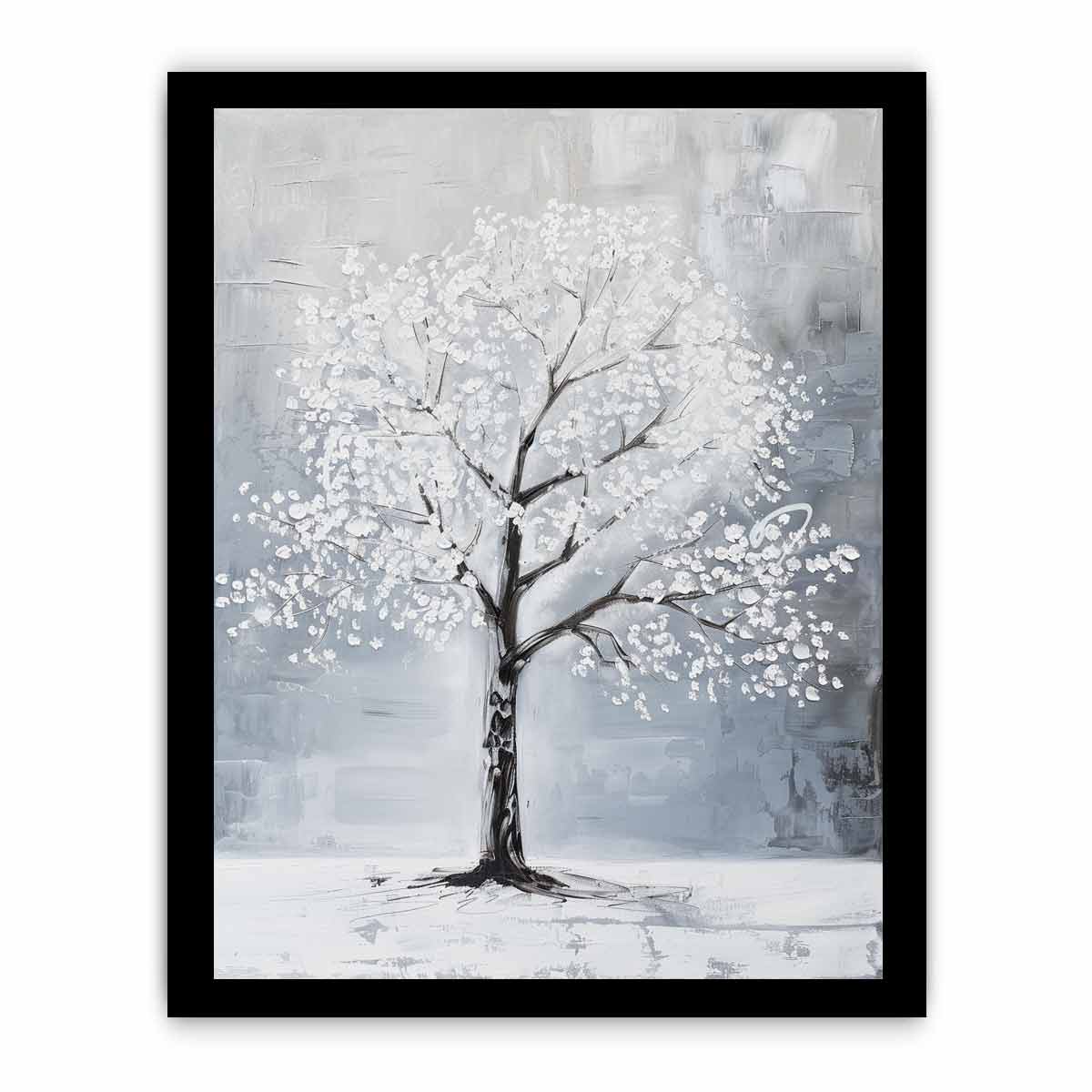 White Tree Painting