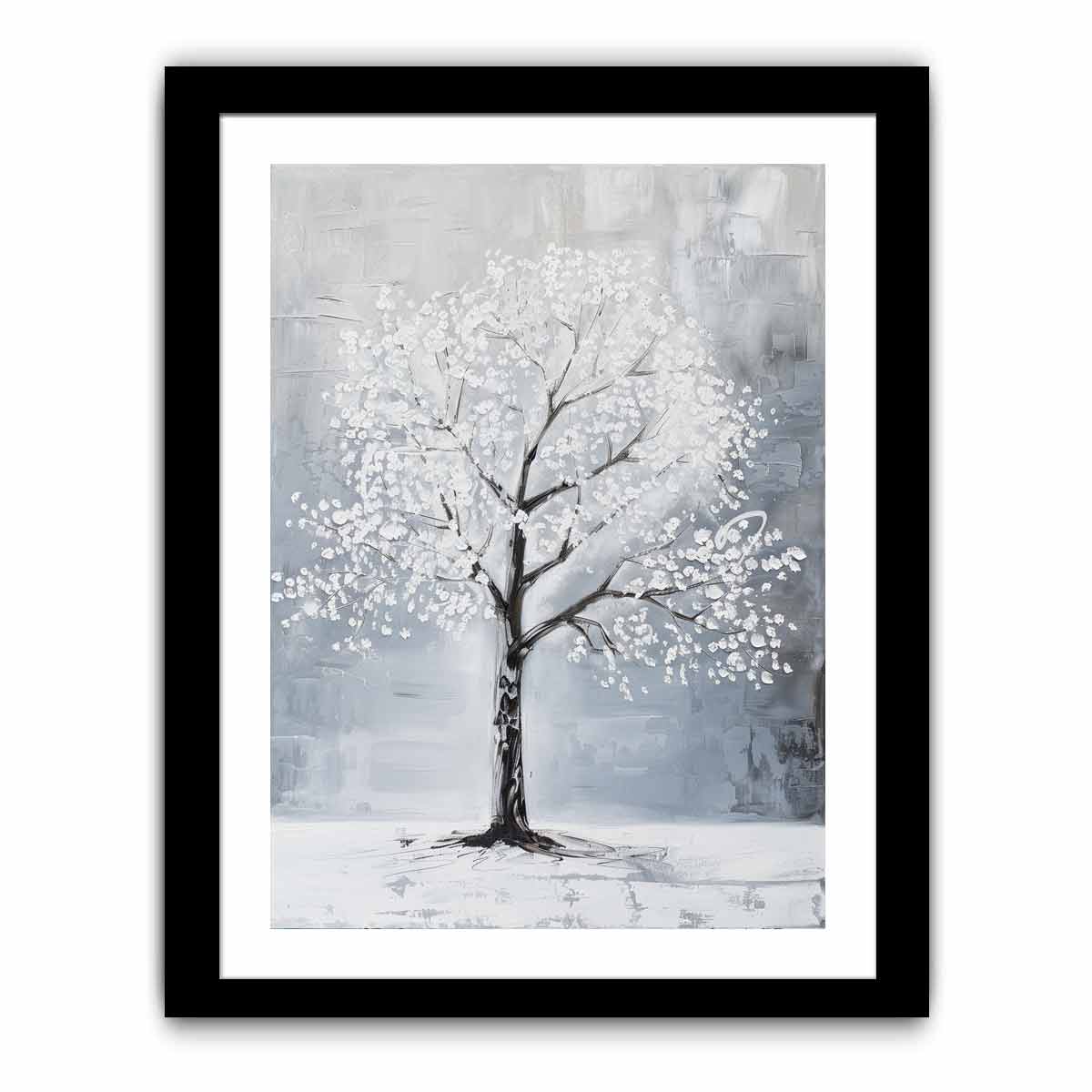 White Tree Painting
