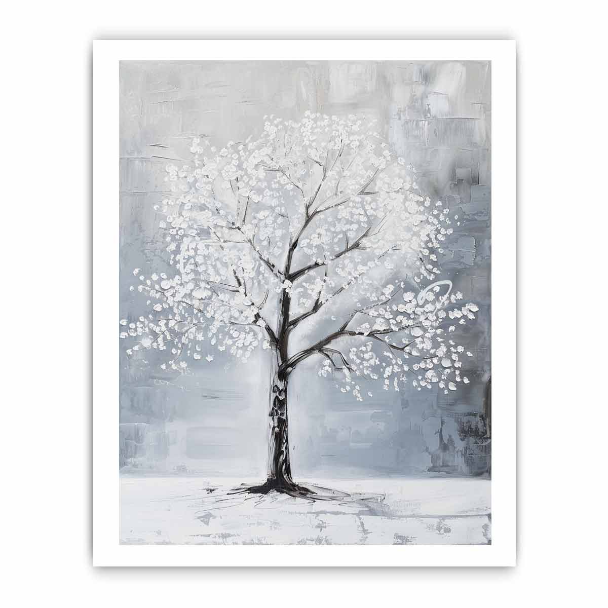 White Tree Painting