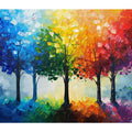 Colorfull Trees Painting