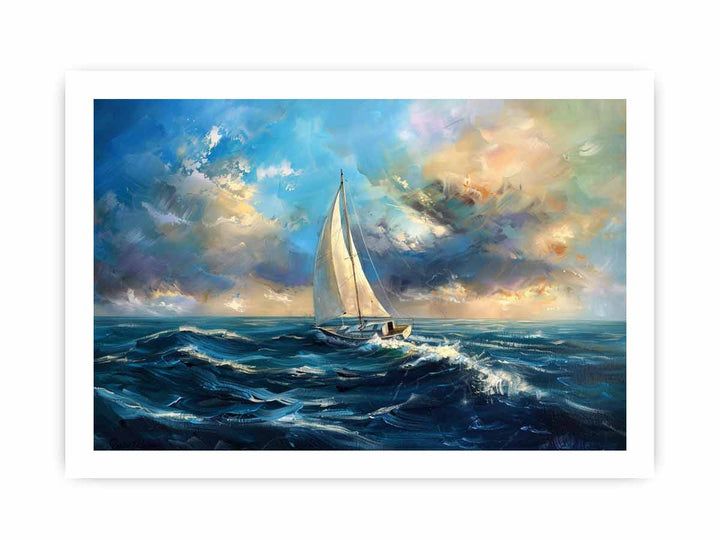 Sailing Boat Painting