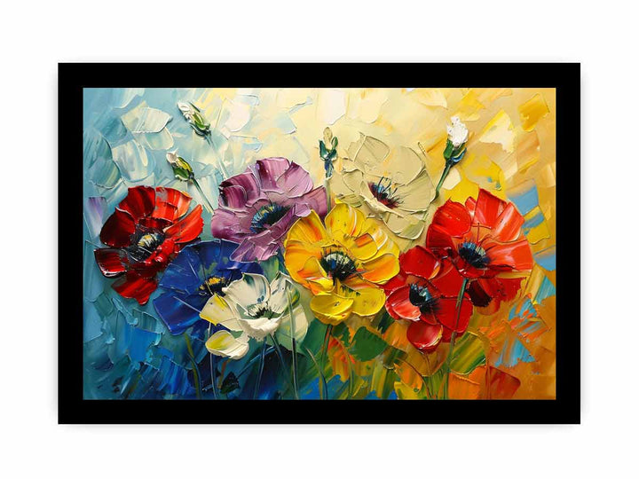 Beautiful Palette Knife Flower Painting