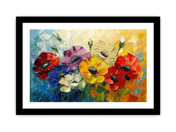 Beautiful Palette Knife Flower Painting