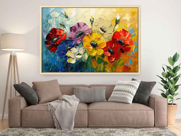 Beautiful Palette Knife Flower Painting