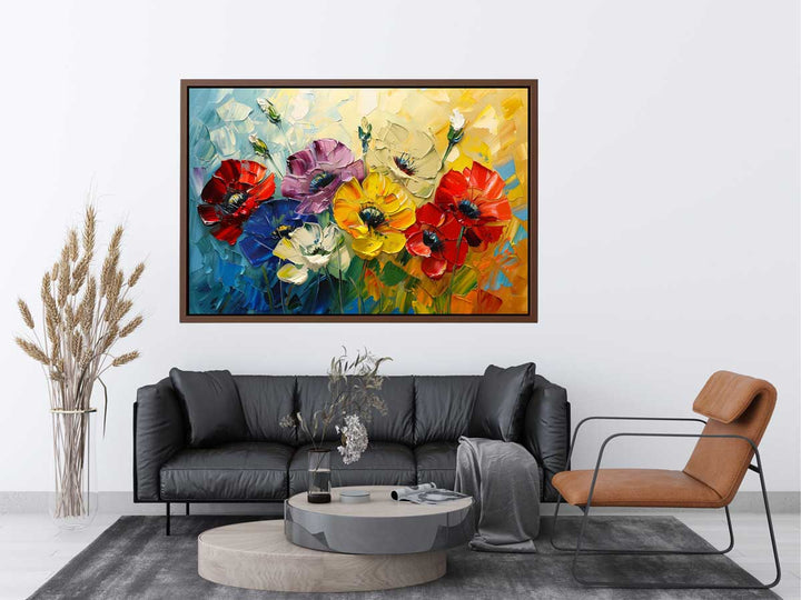 Beautiful Palette Knife Flower Painting