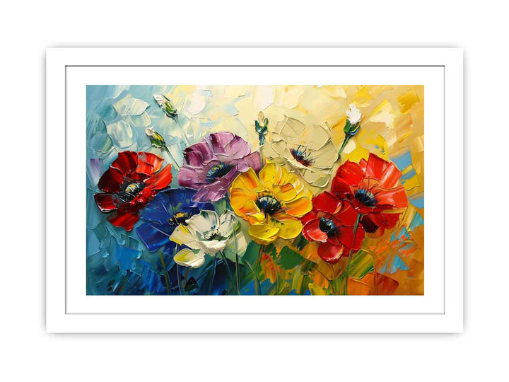 Beautiful Palette Knife Flower Painting