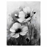Black and white Flower Painting artwork preview