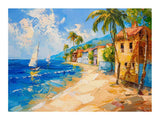 Beach town artwork preview