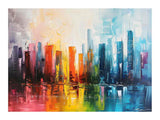 Modern Abstract  City Painting artwork preview