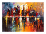Modern Abstract City Art artwork preview
