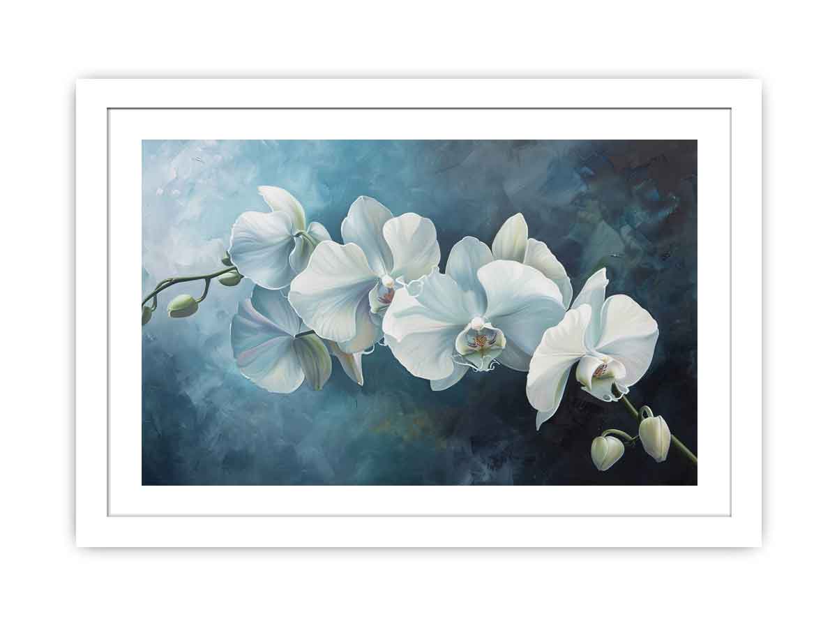 White Orchid  Painting