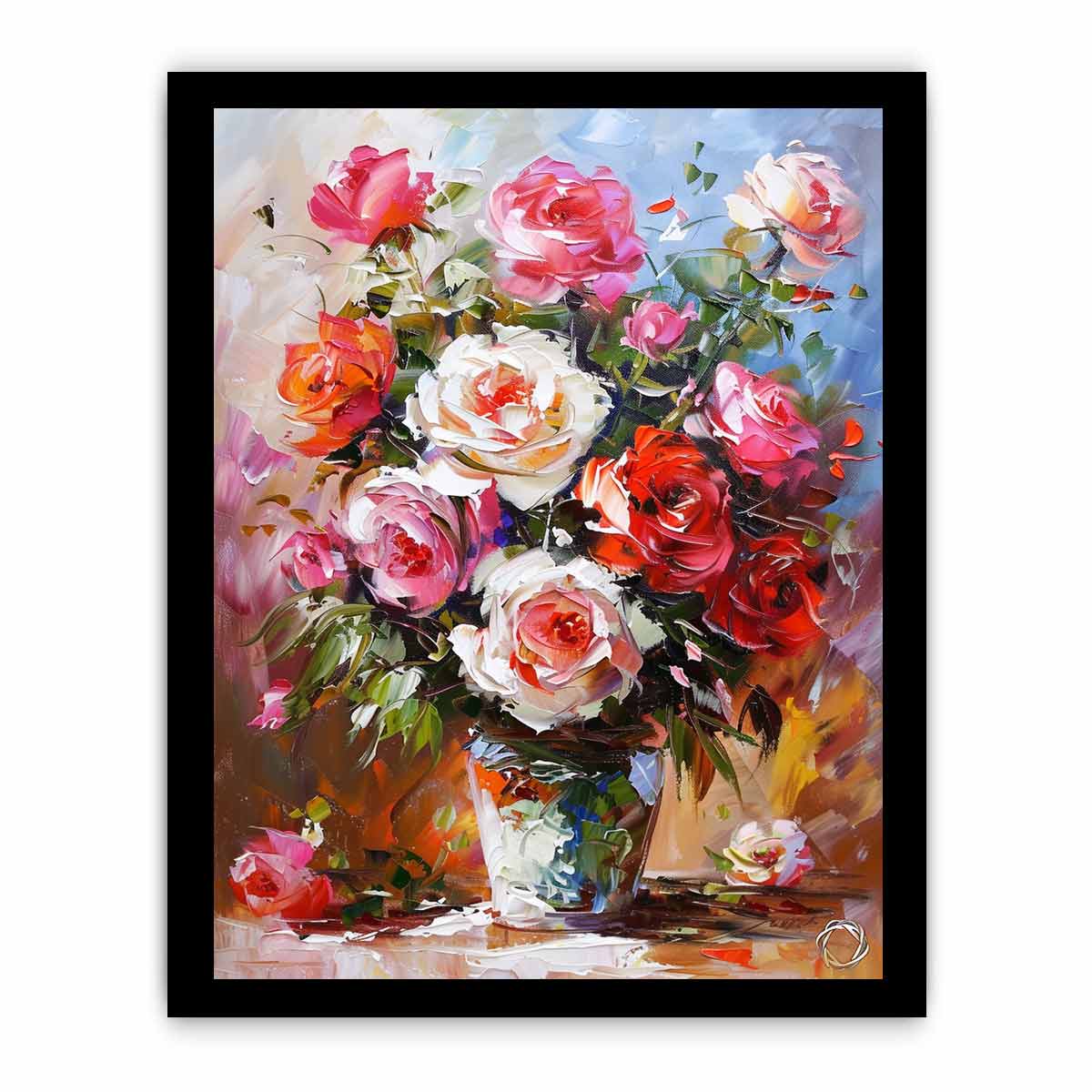 Flower in a Vase Canvas Painting