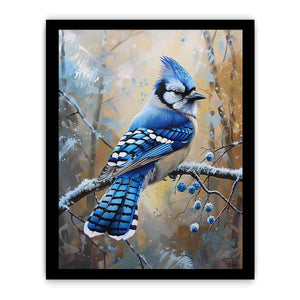 Jay  Blue  Bird Painting