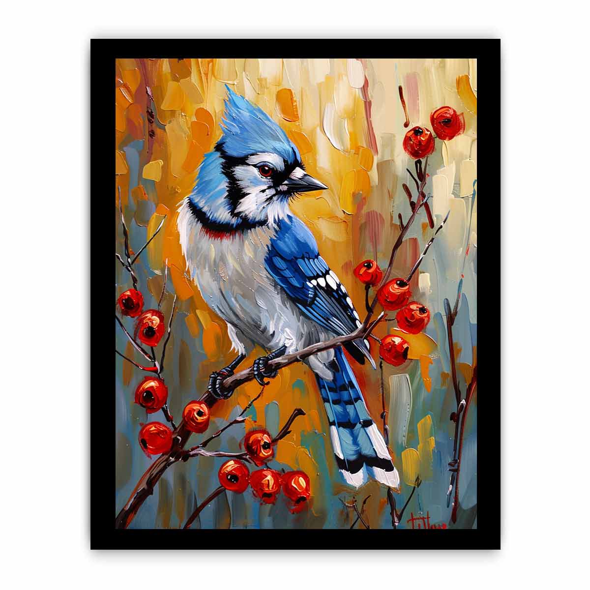 Blue Jay Painting