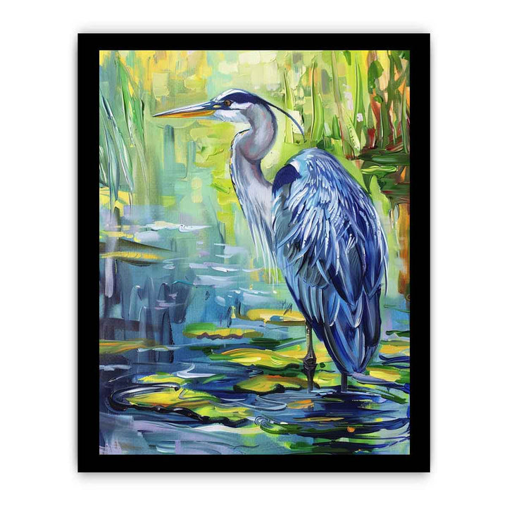Blue Heron Painting
