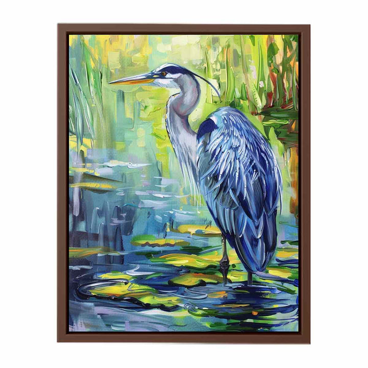 Blue Heron Painting