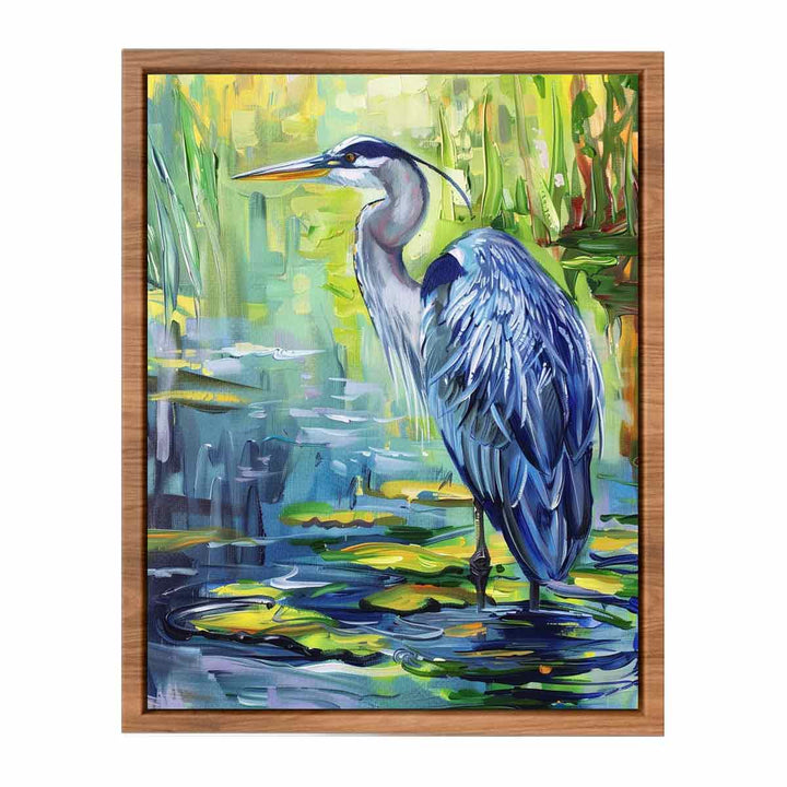 Blue Heron Painting