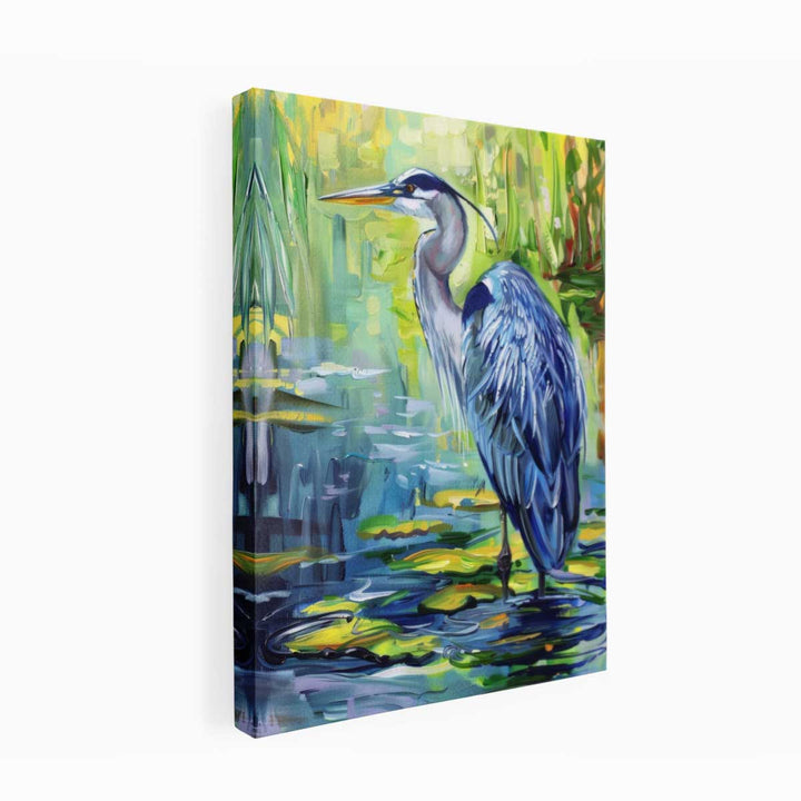 Blue Heron Painting