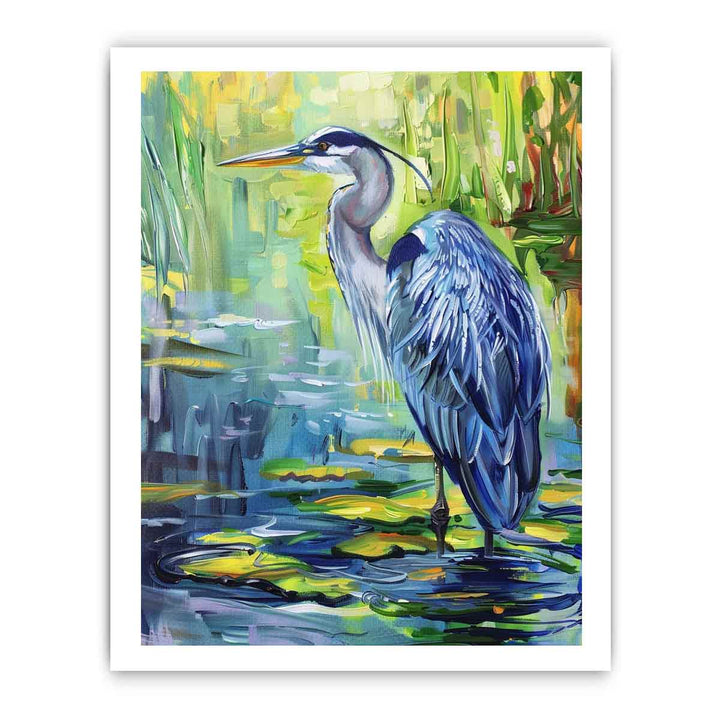 Blue Heron Painting