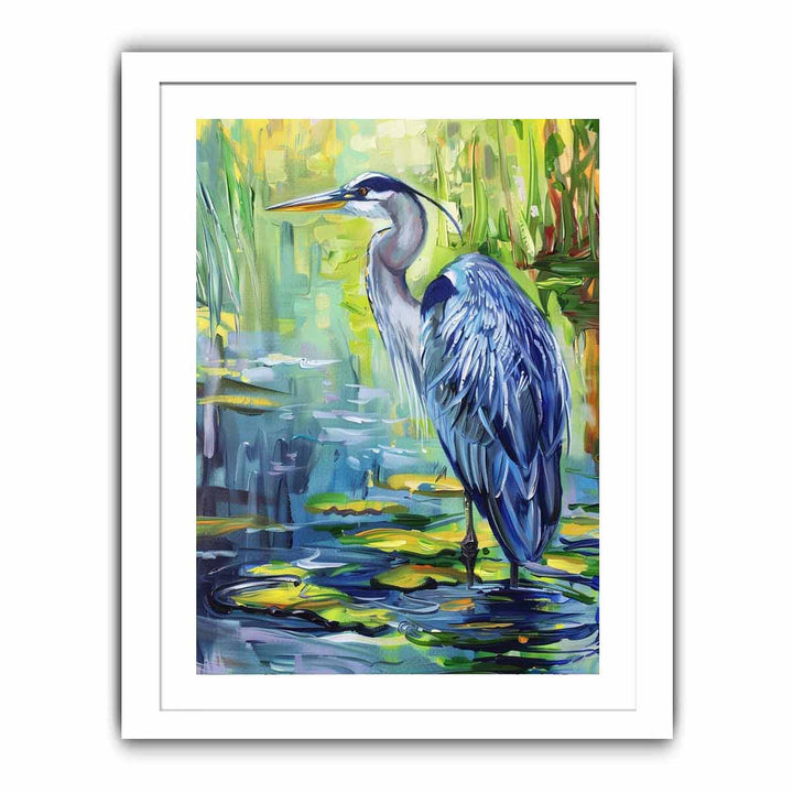 Blue Heron Painting