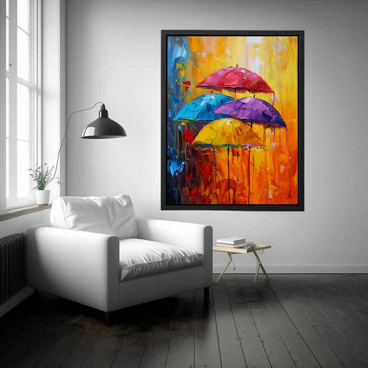 Abstract Art Umbrella Painting