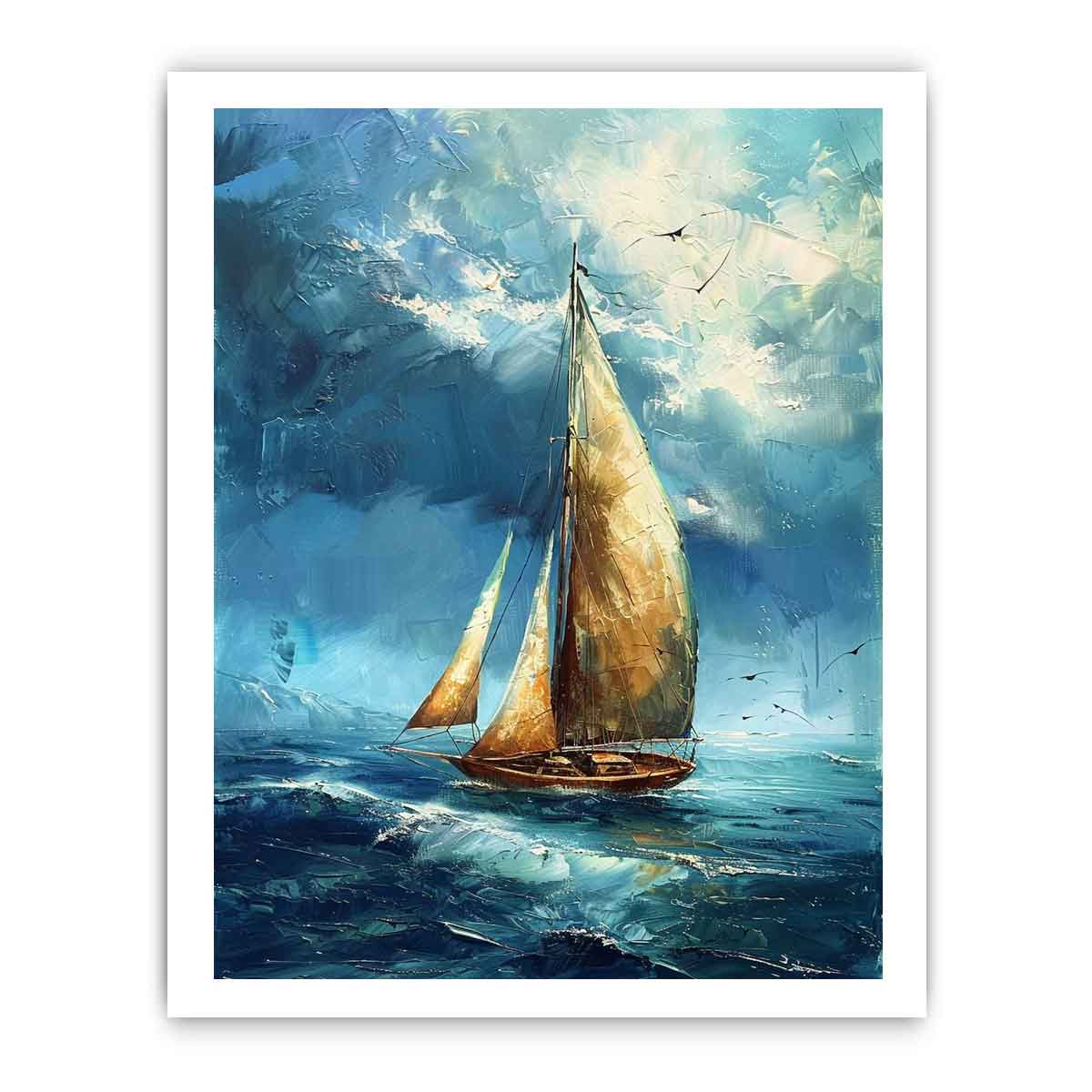 Sailing Boat  Painting