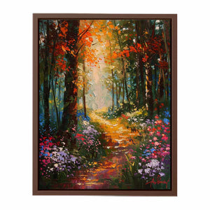 Floral   Forest Painting