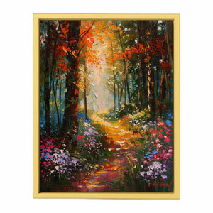 Floral   Forest Painting