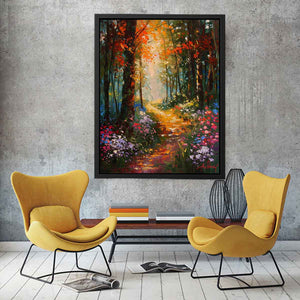 Floral   Forest Painting