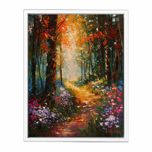 Floral   Forest Painting