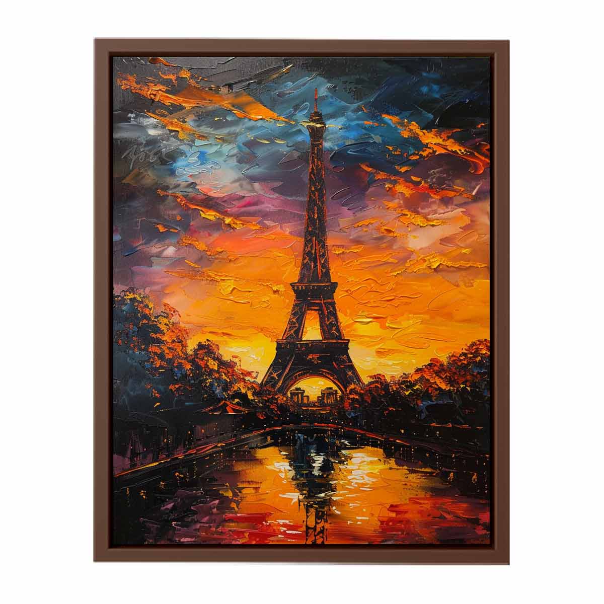Eiffel Sunset Painting