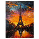 Eiffel Sunset Painting artwork preview